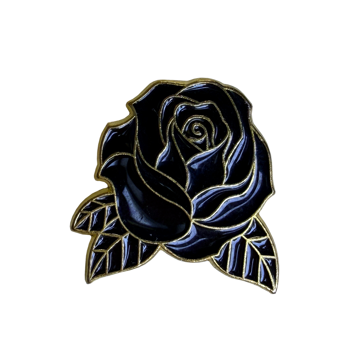 Black Rose Pin