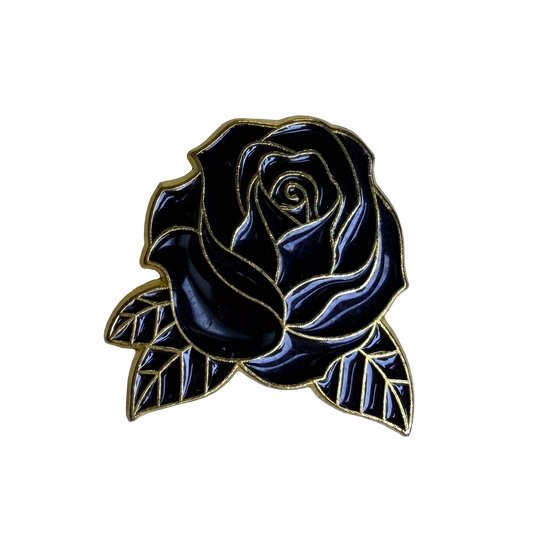 Black Rose Pin